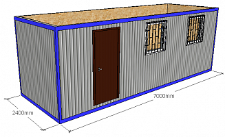 Дом из блок-контейнера 7 х 2,4 м